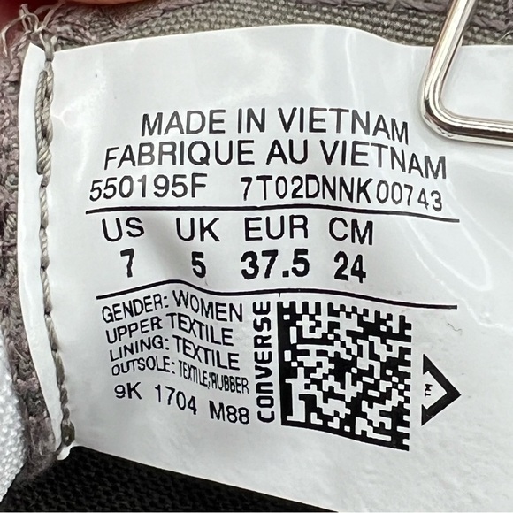 Converse Chuck Taylor All Star Gray Shoreline Slip On Sneakers Size 7 Women’s - Picture 2 of 9